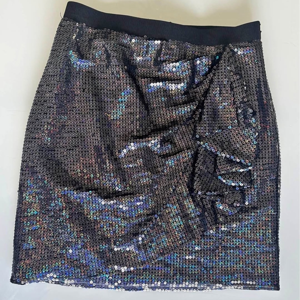 DKNY Iridescent Sequin Pencil Skirt